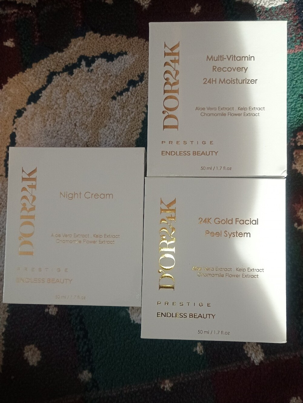 D'OR24K Set Prestige Endless Beauty Skincare Set — ALL NEW RETAIL $885 ALL 3